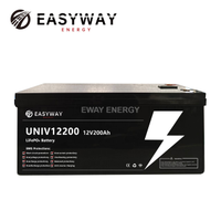 Lead To Lithium Batery with 12V200Ah LiFePO4 Battery